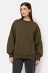 Âme antwerp ulla oversized sweatshirt khaki green wm12